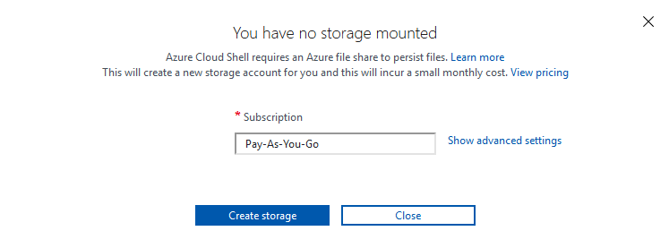 Create Azure file share